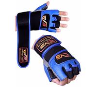 EVO Fitness Leather Cycling Glove Gym Weightlifting Gloves GEL Wraps Straps exercise Wheelchair Bodybuilding (Large)