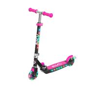 EVO Light Blast Light Up 2 Wheeled Scooter | Kids Push Scooter With Adjustable Handle Height | Easy Fold Mechanism Kick Scooter For Boys And Girls| Kick Scooter For Kids Aged 5-12 (Pink)