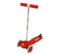 Evo Light-Up Move 'N' Groove Childrens Scooter 3 Wheeled Tri Scooter Tilt To Turn Toddler Scooter With Light Up Wheels Kids Push Scooter Aged 2+ (Light up Wheels, Red)