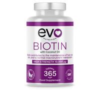 EVO Nutrition Extra Strong 10,000mcg Biotin - 365 Vegan Tablets