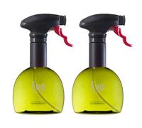 Evo Oil Sprayer Bottle, Non-Aerosol for Olive Cooking Oils, 8-ounce Capacity, Set of 2, Green