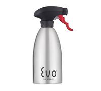 Evo Oil Sprayer Bottle, Non-Aerosol for Olive Oil and Cooking Oils, Stainless Steel, 16-ounce Capacity