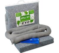 EVO Recycled 20 Litre Evo Spill Kit - Comprehensive Solution For Hydraulics, Oils, Coolant, Fuels, And Mild Acids - Rapid Spill Response