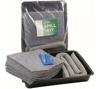 EVO Recycled 40 Litre Evo Spill Kit Including A Flexitray - Suitable For Hydraulics, Oils, Coolant, Fuels And Mild Acids