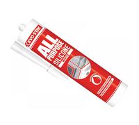 Evo-Stik 30811725 112902 All Purpose Flex Silicone Sealant White C20