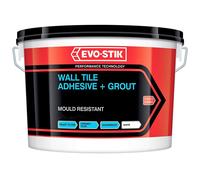 Evo-Stik 30811580 Mould Resistant Wall Tile Adhesive & Grout 1 Litre