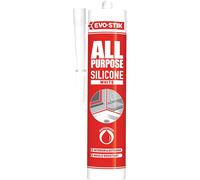 Evo-Stik 30811725 112902 All Purpose Flex Silicone Sealant White C20