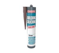 EVO-STIK Building Silicone Sealant Brown - 290ml - Waterproof, High Movement Accommodation - Interior and Exterior Use - Lasts up to 25 Years