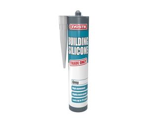 EVO-STIK Building Silicone Sealant Grey - 290ml - Waterproof - High Movement Accommodation - Interior & Exterior Use - Lasts up to 25 Years