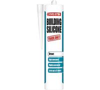 EVO-STIK Building Silicone Sealant, Waterproof, High Movement Accommodation, Interior and Exterior Use, Lasts up to 25 Years, Colour: Brown, Size: 290ml