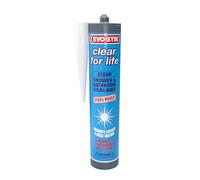 EVO-STIK Clear for Life - Shower & Bathroom Sealant - Stops Mould