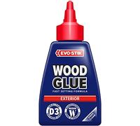 EVO-STIK Exterior Wood Glue 125ml - D3 - Weatherproof - Extra Strong - Dries Clear - Fast Setting Glue - Suitable For All Wood Types