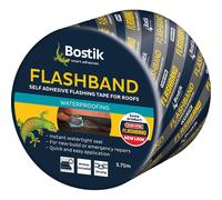 Bostik Flashband Self-Adhesive Flashing Tape Evo-Stik 30812180 Grey 75mm x 3.75m with Primer