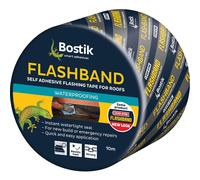 Bostik Flashband Self Adhesive Flashing Tape for Roofs Grey - 300mm x 10m - Provides an Instant Watertight Seal