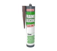 EVO-STIK Frame Silicone Sealant Brown - 290ml - Ideal for Door and Window Frames - Highly Waterproof - Permanently Flexible - Lasts up to 25 Years