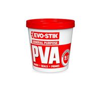 EVO-STIK General Purpose PVA, Adhesive, Primer, Sealer and Dustproofer, For Interior Use, Colour: White, Size: 1L