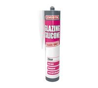 EVO-STIK Glazing Silicone Sealant Clear - 280ml - For all Types of Glazin