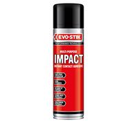 EVO-STIK Impact Adhesive Spray, Bonds Immediately on Contact, High Shear Strength, Colour: Translucent Amber, Size: 200ml Spray Can