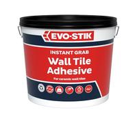 EVO-STIK Instant Grab Wall Tile Adhesive 10L - Ready-Mixed - High Grab, Non-Slip - Showerproof - Water-Based Wall Tile Adhesive for Kitchens & Bathrooms - Suitable for Ceramic Tiles
