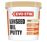 Evo-Stik Linseed Oil Putty Natural for Glazing Wood and Metal Window Door Frames - Ready-to-Use Over-Paintable Glazing Putty for DIY and Professional Use White - 1 Pack (2kg)