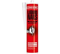 EVO-STIK Liquid Nails Grab Adhesive White - 290ml - Interior & Exterior Use (Pack of 6)