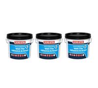 Evo-Stik Mould Resist Wall Tile Adhesive & Grout White 1L Pack Of 3
