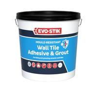 Evo-Stik 30812624 Mould Resistant Wall Tile Adhesive & Grout 5 Litre