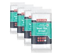 Evo-Stik Mould Resistant Wall Tile Grout 1.5kg White (Pack of 4)