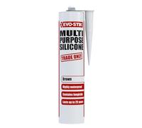 EVO-STIK Multipurpose Silicone Sealant Brown - Waterproof & Mould Resistant - For Interior and Exterior Use