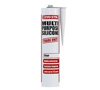 Amtech Evo-Stik Multi-Purpose Silicon Sealant Clear C20
