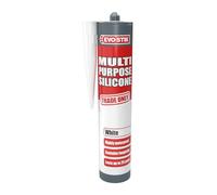 Am-Tech Silicone Sealant Multi-Purpose C20 - Waterproof & Mould Resistant, Lasts up to 25 Years - White