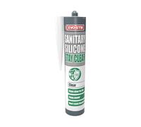 EVO-STIK Sanitary Silicone Stay Clear - 290ml - Premium Sanitary Sealant