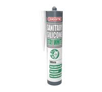 EVO-STIK Sanitary Silicone Stay White - 280ml - Premium Sanitary Sealant