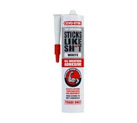 EVO-STIK Sticks Like Sh*t Adhesive, All Weather, Extreme Temperature & Movement Resistant, Colour: White, Size: 290ml