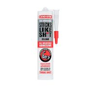 EVO-STIK Sticks Like Sh*t Adhesive Clear - 290ml - All Weather Strong Grab Glue - Flexible & Temperature Resistant - Indoor & Outdoor Use