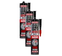 EVO-STIK Sticks Like Sh*t Turbo Adhesive, All Weather, Fast Setting, Extreme Temperature & Movement Resistant, White, 290ml (Pack of 3)