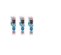 Evo-Stik Sticks Like Waterproof Sealant 290Ml White Pack Of 3