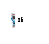 Evo-Stik Sticks Like Waterproof Sealant 290Ml White Pack Of 6