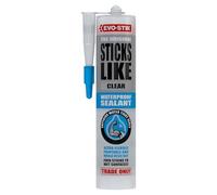 EVO-STIK Sticks Like Waterproof Sealant, All-Purpose, Mould Resistant, Colour: Clear, Size: 290ml