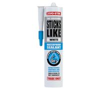 EVO-STIK Sticks Like Waterproof Sealant, All-Purpose, Mould Resistant, Colour: White, Size: 290ml