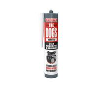 Evo-Stik The Dog's White Weatherproof Skirting Board Grab Adhesive & Sealant 560G, Volume 290Ml