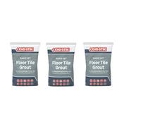 Evo-Stik Tile A Floor Fast Set Grout Grey 5Kg Pack Of 3