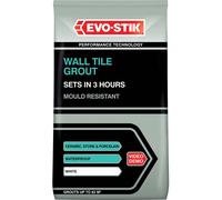 Evo-Stik 30812723 Wall Tile Grout Mould Resistant White 1.5Kg