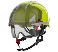 EVO® VISTAlens® Dualswitch Industrial Climbing Helmet Yellow / Smoke ABS