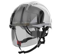 EVO® VISTAshield® Dualswitch™ Industrial Climbing Helmet White/Smoke ABS