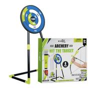 EVO X Toy Archery Set, Bow and Arrow Target Game with 5 Suction Tip Arrows, Quiver and 106 cm Target Stand, Family Indoor and Garden Play