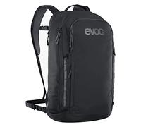 EVOC COMMUTE 22 backpack (bike backpack, incl. ventilation system, laptop compartment, reflective print, weight: 860 g, dimensions: 17 x 28 x 52 cm, volume: 22 l), black