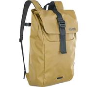 EVOC DUFFLE BACKPACK 26 Backpack for everyday and on the go (waterproof, 100% PVC-free, lid with aluminium hook closure, side compartment for laptop, detachable chest strap), Curry/Black