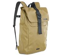 EVOC DUFFLE BACKPACK 16 Backpack for everyday and on the go (waterproof, 100% PVC-free, lid with aluminium hook closure, side compartment for laptop, detachable chest strap), Curry/Black