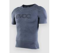 EVOC ENDURO Shirt, protector shirt (LITESHIELD FLEX shoulder protectors, S.LEISURE stretch material, 3D ventilation, machine washable bike accessories, size: L), carbon grey